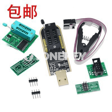 CH341A 24 25 seriýaly EEPROM fleş BIOS USB programmist modul synag klipi